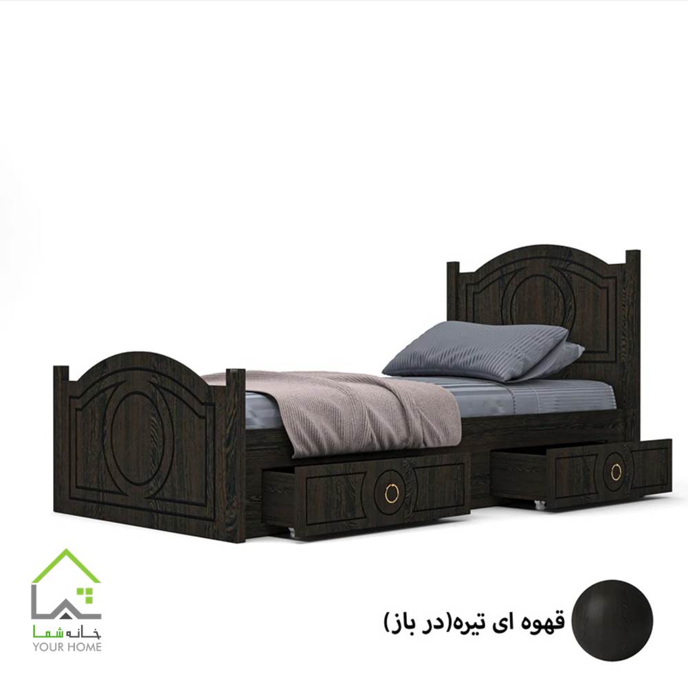 تختخواب یک نفره کشودار